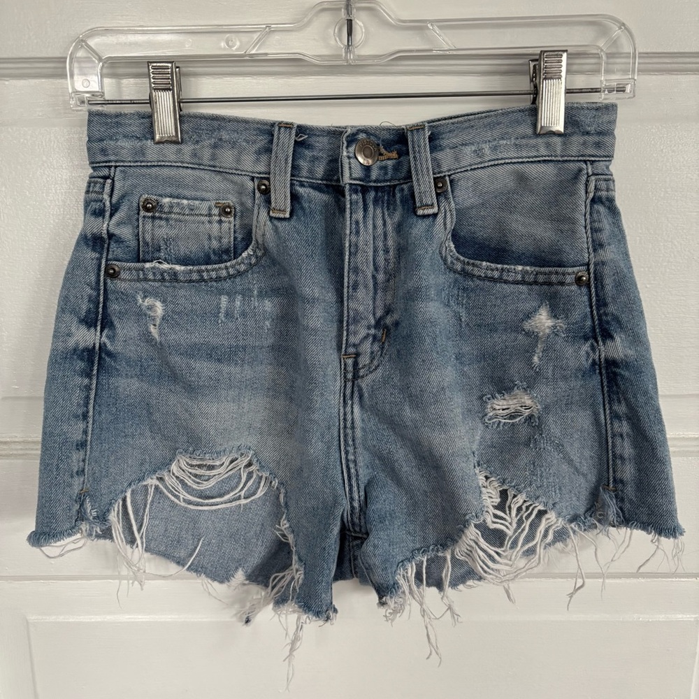 Pistola Distressed Denim Shorts